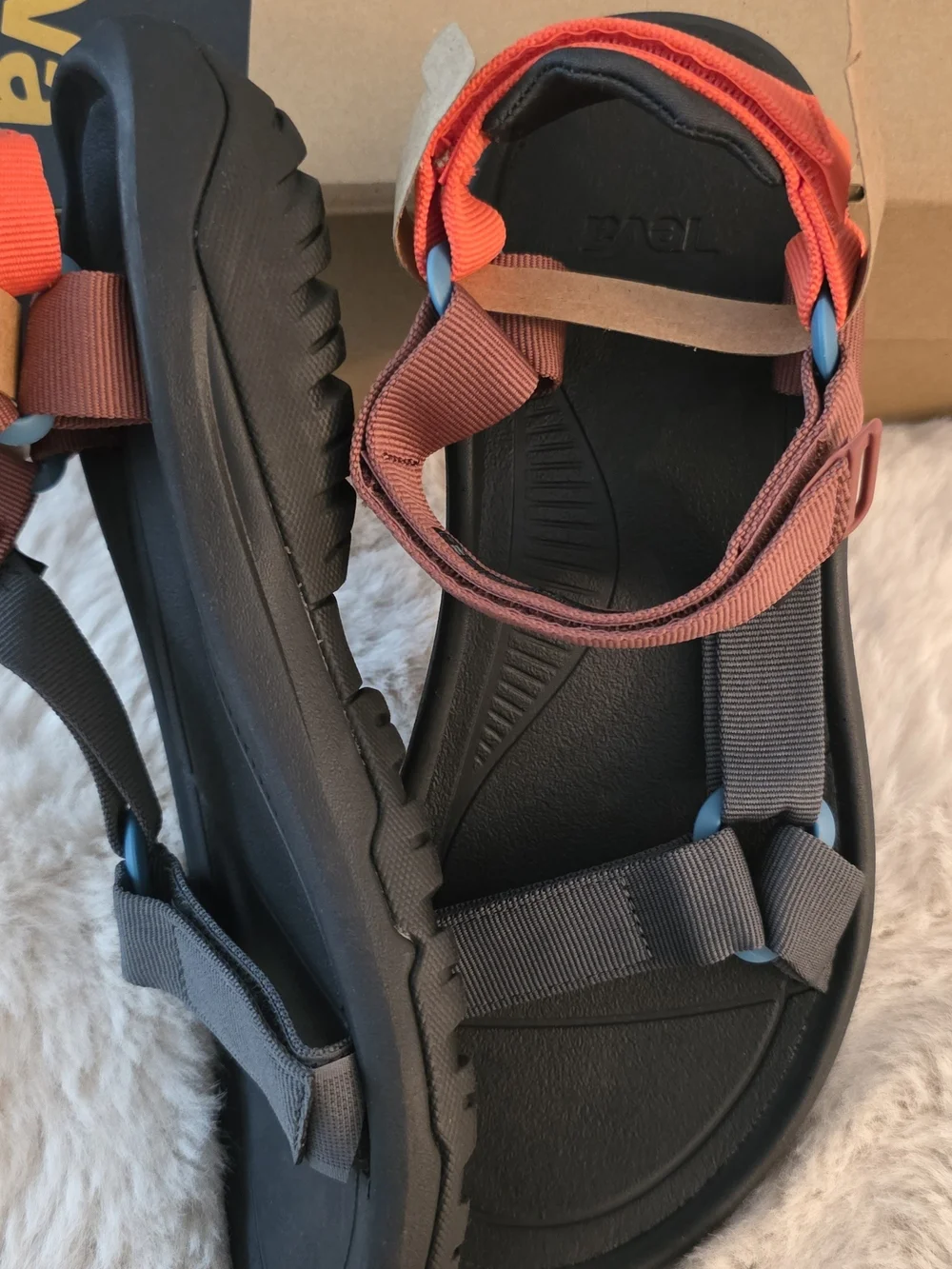 Teva Men's Black & Rust Universal Sandal - Adjustable Straps